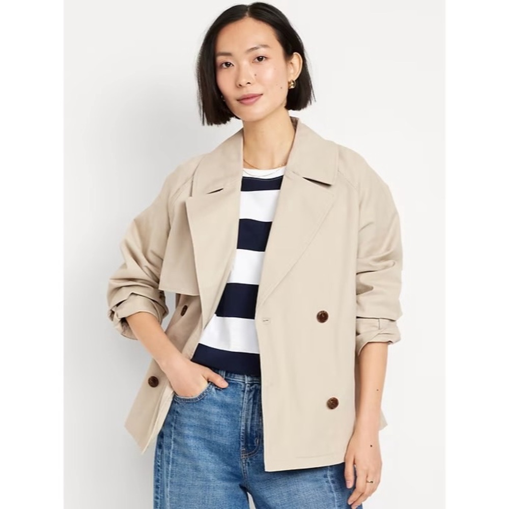 Old Navy Tan Trench Coat